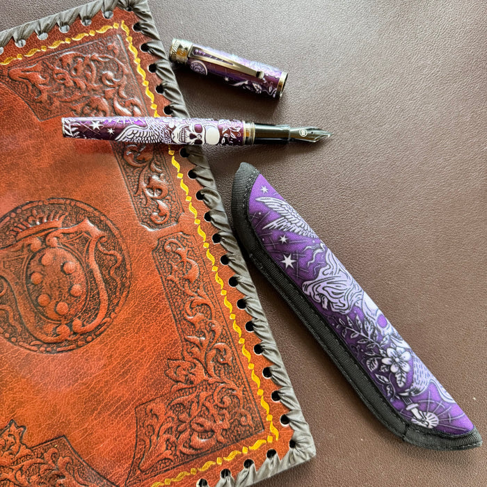 Retro 51 x Rickshaw Bagworks Pen Sleeve - Raven 3 - Pen Boutique Ltd