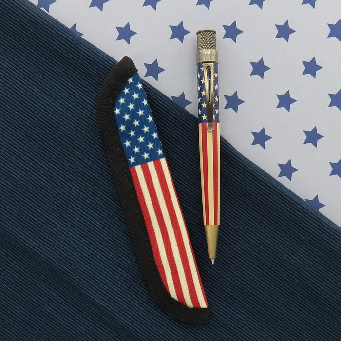 Retro 51 x Rickshaw Bagworks Pen Sleeve - Tribute 250 Flag - Pen Boutique Ltd