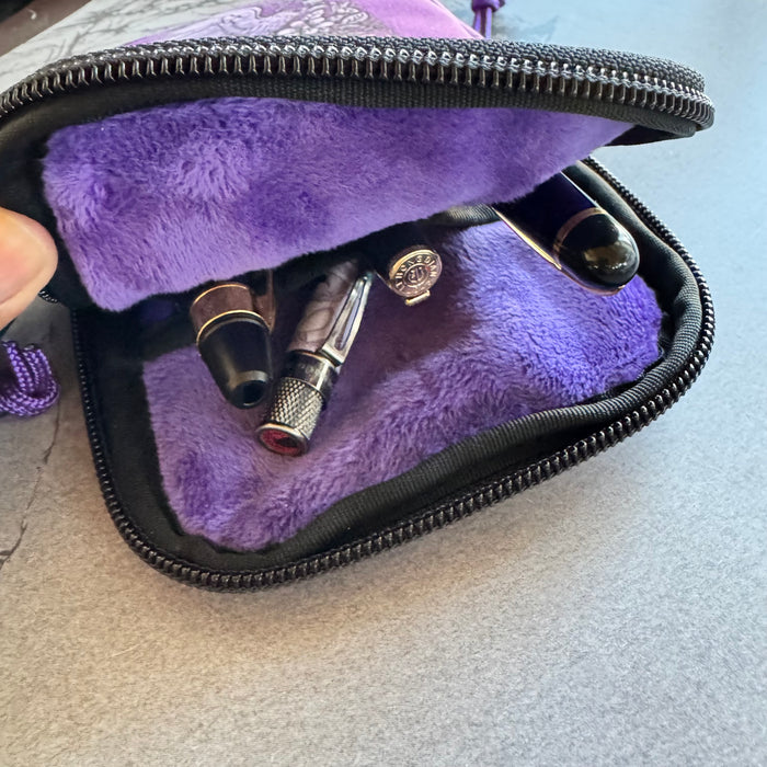 Retro 51 x Rickshaw Bagworks Sinclair Triple Pen Case - Raven 3 - Pen Boutique Ltd