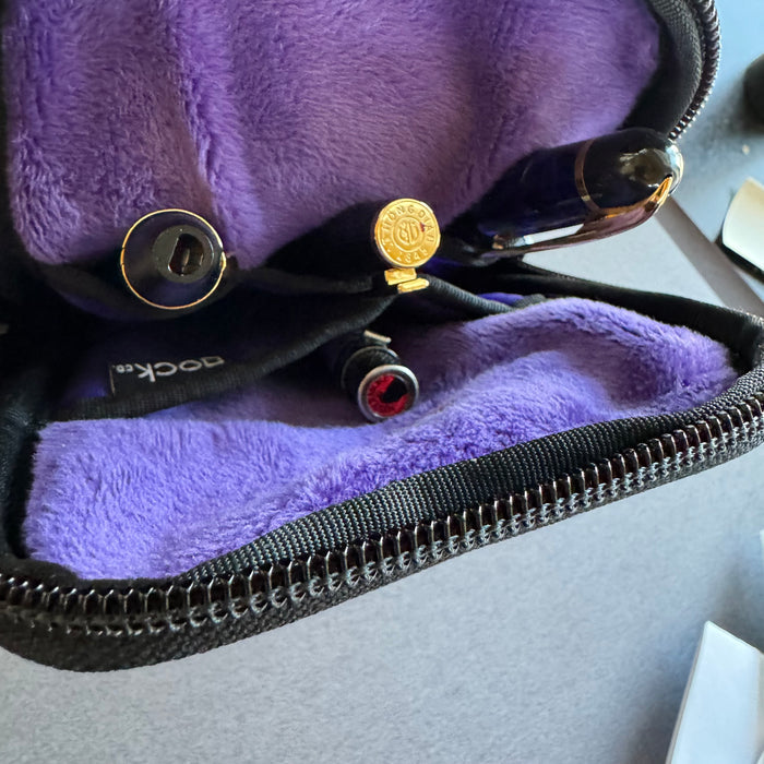 Retro 51 x Rickshaw Bagworks Sinclair Triple Pen Case - Raven 3 - Pen Boutique Ltd