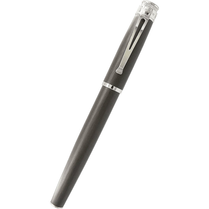 Retro51 Tornado Platinum Fountain Pen - Black Nickel - Pen Boutique Ltd