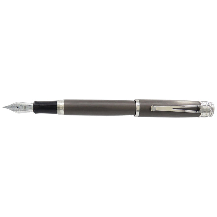 Retro51 Tornado Platinum Fountain Pen - Black Nickel - Pen Boutique Ltd