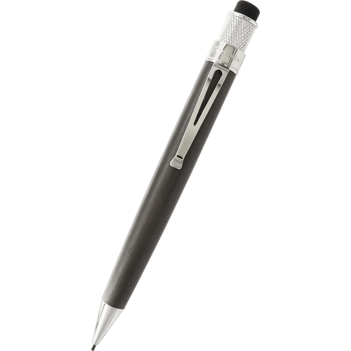 Retro51 Tornado Platinum Pencil - Black Nickel - Pen Boutique Ltd