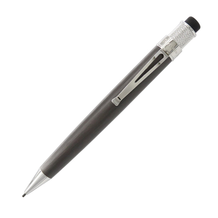Retro51 Tornado Platinum Pencil - Black Nickel - Pen Boutique Ltd