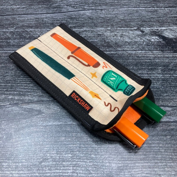 Rickshaw 2 Pen Coozy Pen Case - Doin' All Write - Long - Pen Boutique Ltd