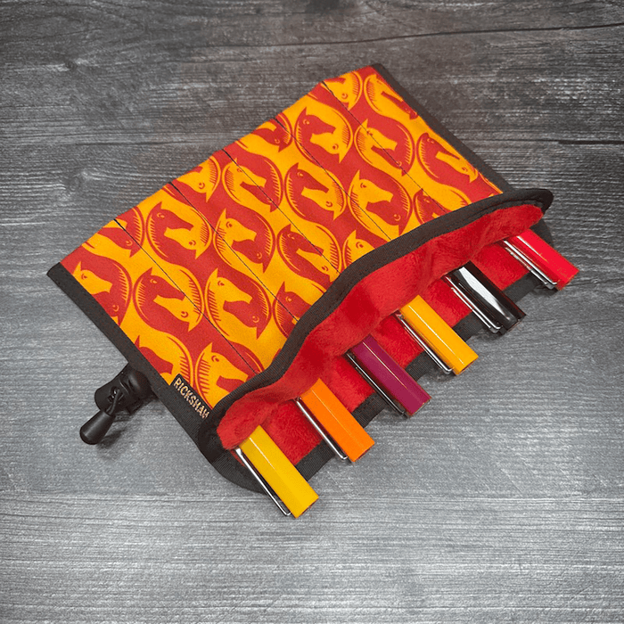 Rickshaw Coozy Roll Pen Case - Year of the Horse - Large (6 Pen) - Pen Boutique Ltd