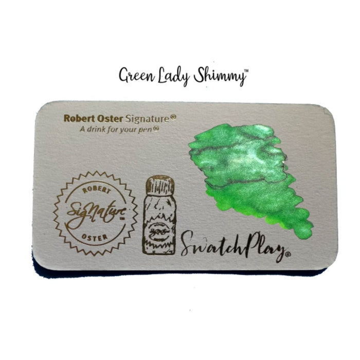 Robert Oster Shake'N'Shimmy Ink Bottle - Green Lady - Pen Boutique Ltd