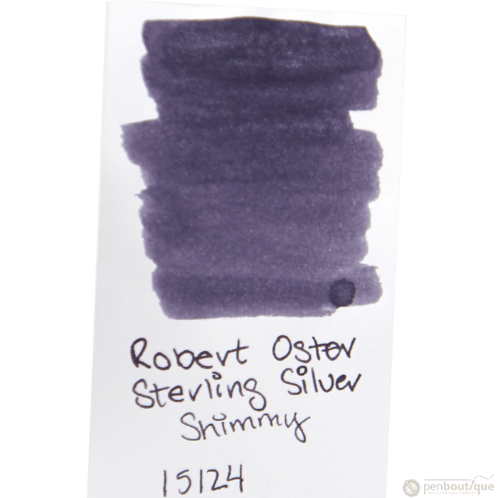 Robert Oster Shake'N'Shimmy Ink Bottle - Sterling Silver - 50ml - Pen Boutique Ltd