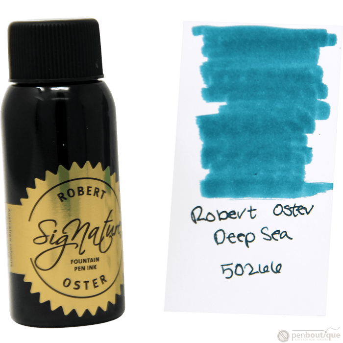 Robert Oster Signature Ink Bottle - Deep Sea - 50ml - Pen Boutique Ltd