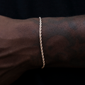 Rope Bracelet in Rose Gold- 2mm