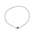 Rope Chain Bracelet in Sterling Silver - 2mm
