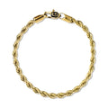 Rope Chain Bracelet in Yellow Gold Vermeil - 4mm