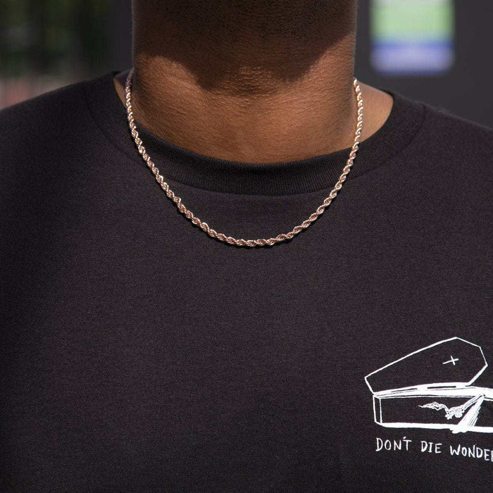 Rope Chain in Rose Gold - 4mm - The GLD Shop