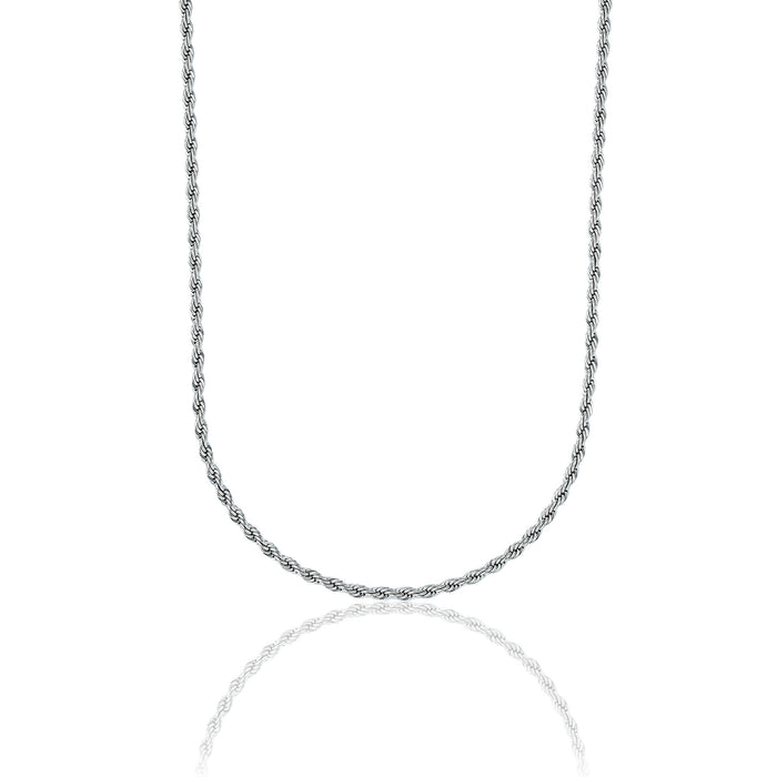 Rope Chain in Sterling Silver - 2mm