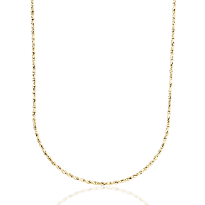 Rope Chain in Yellow Gold - 2mm