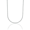 Rope Necklace in Sterling Silver - 2mm