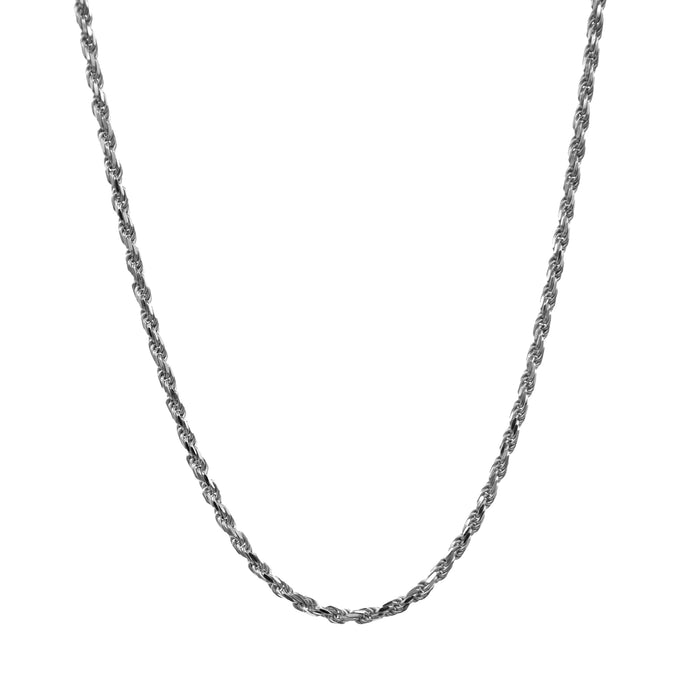 Rope Necklace in Sterling Silver - 4mm