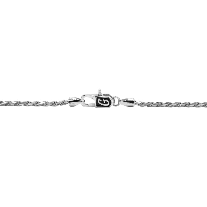 Rope Necklace in Sterling Silver - 4mm