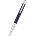 S T Dupont D - Initial Ballpoint Pen - Black - Chrome Trim - Pen Boutique Ltd