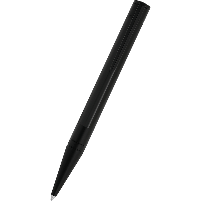 S T Dupont D - Initial Ballpoint Pen - Black - Matte Black Trim - Pen Boutique Ltd