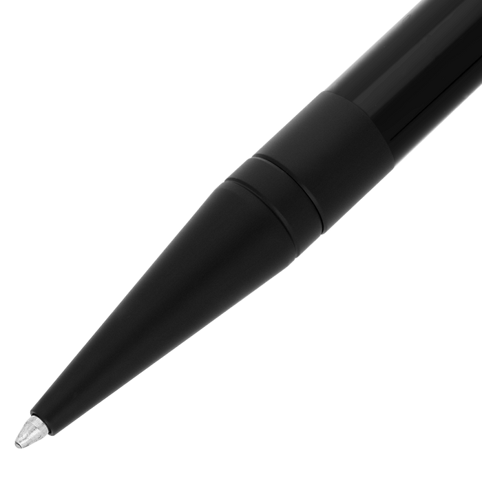 S T Dupont D - Initial Ballpoint Pen - Black - Matte Black Trim - Pen Boutique Ltd