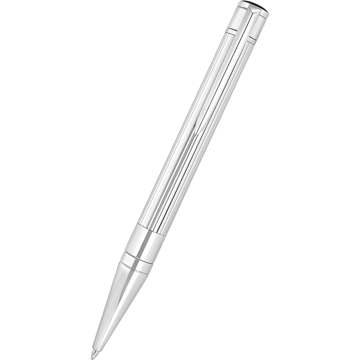 S T Dupont D - Initial Ballpoint Pen - Duo Tone - Chrome Trim - Pen Boutique Ltd