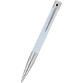 S T Dupont D - Initial Ballpoint Pen - Pastel Soft Blue - Palladium Trim - Pen Boutique Ltd