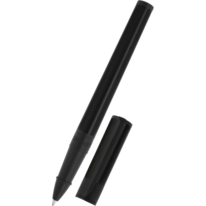 S T Dupont D - Initial Rollerball Pen - Black - Matte Black Trim - Pen Boutique Ltd