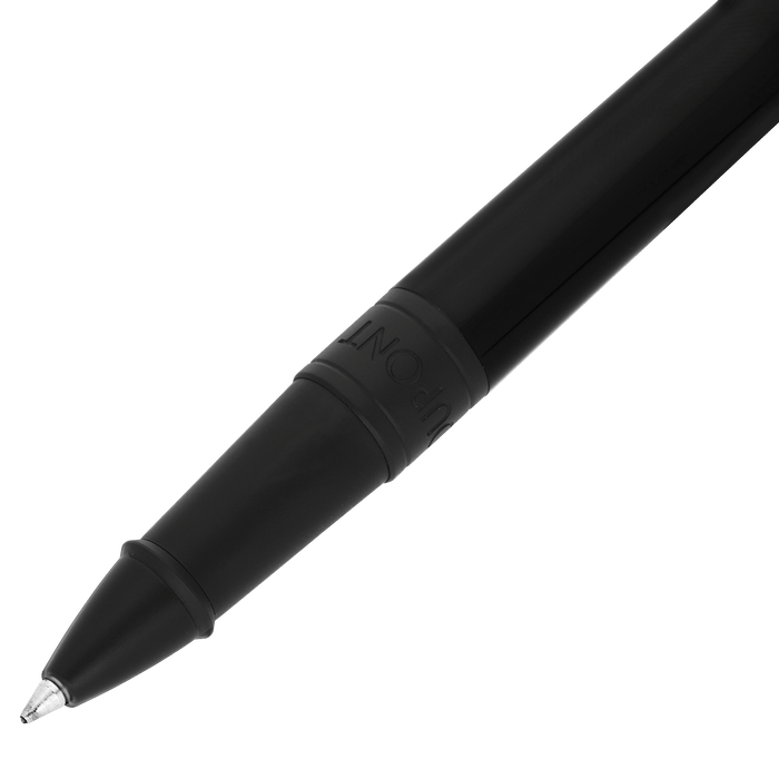 S T Dupont D - Initial Rollerball Pen - Black - Matte Black Trim - Pen Boutique Ltd