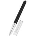 S T Dupont D - Initial Rollerball Pen - Duo Tone - Chrome Trim - Pen Boutique Ltd