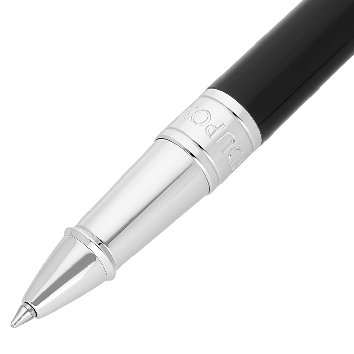 S T Dupont D - Initial Rollerball Pen - Duo Tone - Chrome Trim - Pen Boutique Ltd