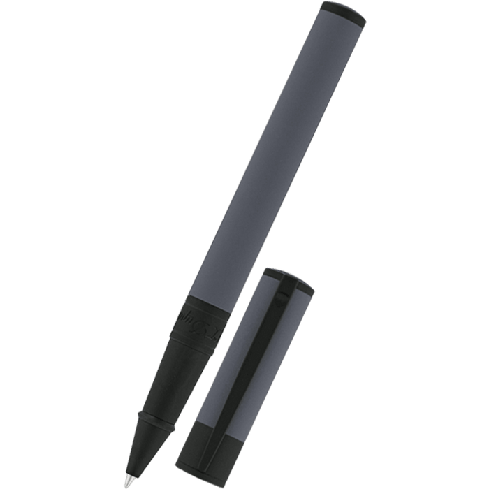 S T Dupont D - Initial Rollerball Pen - Velvet - Graphite/Matte Black - Pen Boutique Ltd