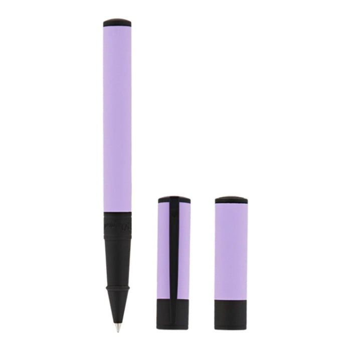 S T Dupont D - Initial Rollerball Pen - Velvet - Lilac/Matte Black - Pen Boutique Ltd