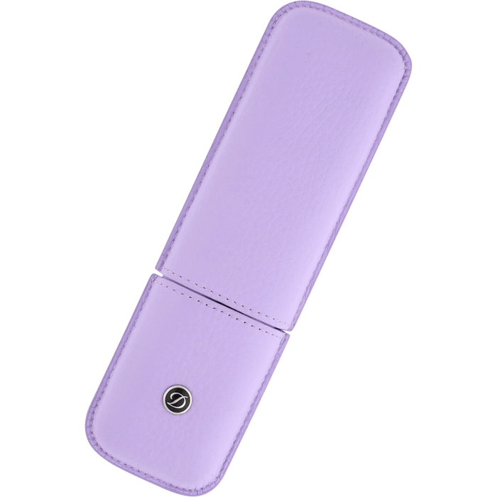 S T Dupont Rigid Two Pen Case - Lavande (Lavender) - Pen Boutique Ltd