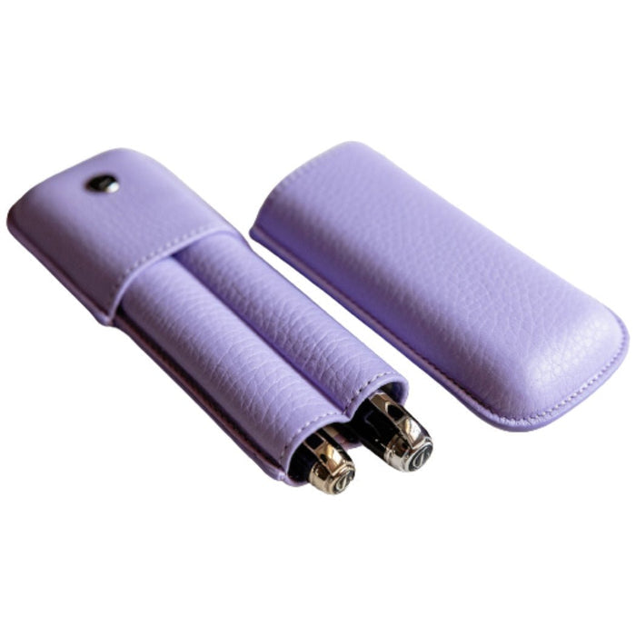 S T Dupont Rigid Two Pen Case - Lavande (Lavender) - Pen Boutique Ltd