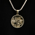 Sacramento Kings Official NBA Coin Pendant in Yellow Gold