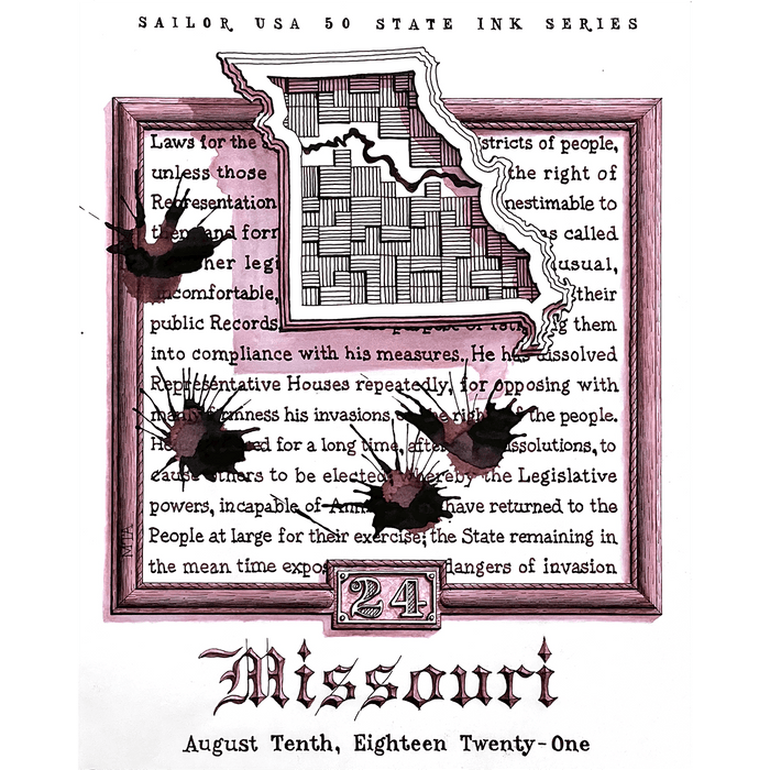 Sailor Bottled Ink - 50 State Ink – Missouri - 20ml - Pen Boutique Ltd