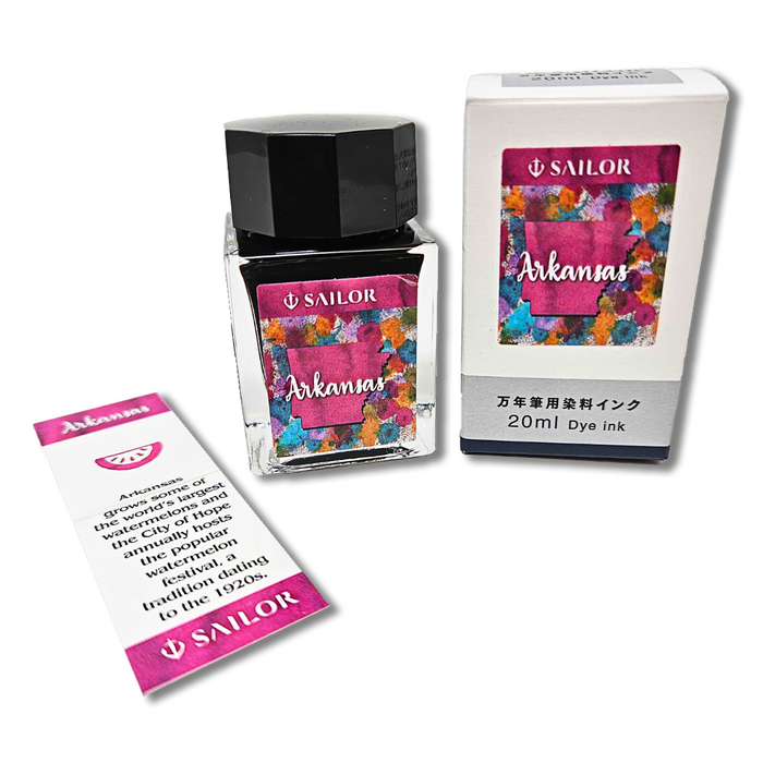 Sailor Bottled Ink - USA State - Arkansas - 20ml (North America Exclusive) - Pen Boutique Ltd