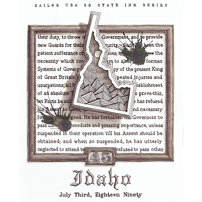 Sailor Bottled Ink - USA State - Idaho - 20ml - Pen Boutique Ltd