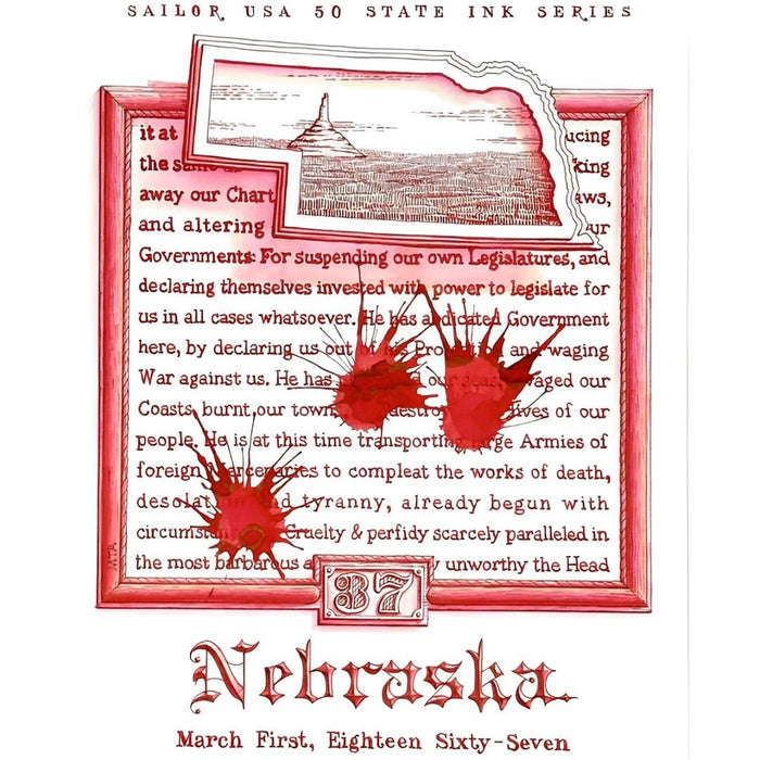 Sailor Bottled Ink - USA State - Nebraska - 20ml - Pen Boutique Ltd