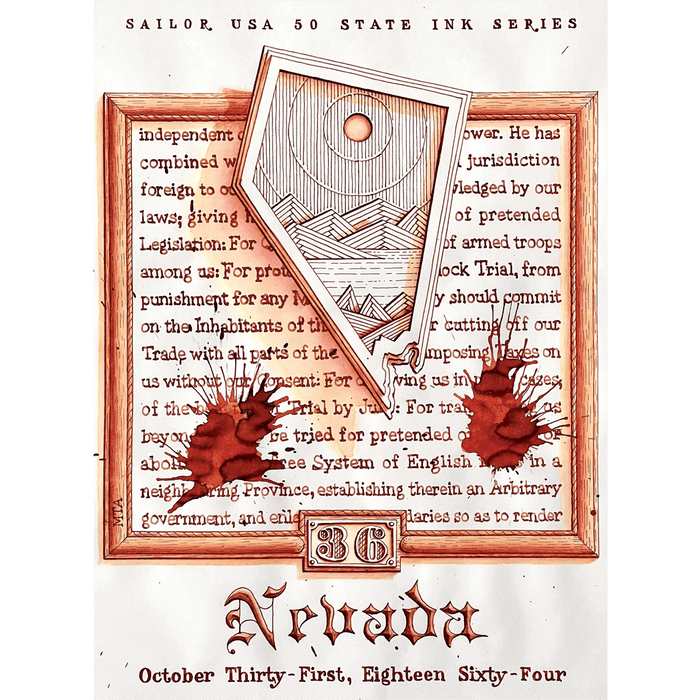 Sailor Bottled Ink - USA State - Nevada - 20ml - Pen Boutique Ltd
