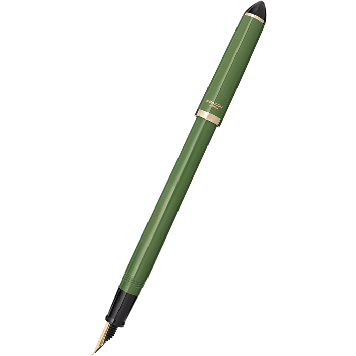 Sailor Compass Calligraphy Pen - Fude De Mannen - Dark Green - 55 degree - Pen Boutique Ltd