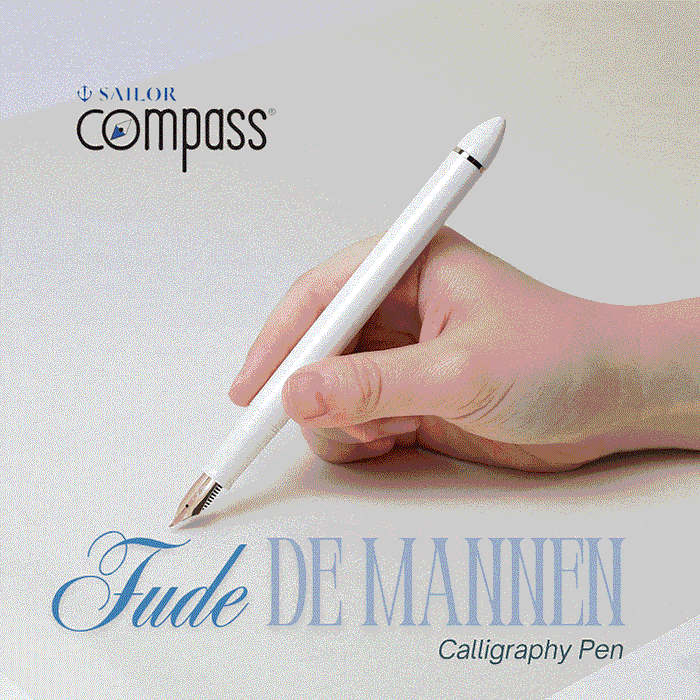 Sailor Compass Calligraphy Pen - Fude De Mannen - Dark Green - 55 degree-Pen Boutique Ltd