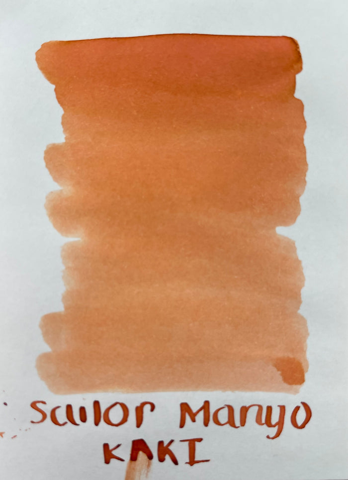 Sailor Manyo Ink Bottle - Kaki (Persimmon) - 50ml (Limited Edition) - Pen Boutique Ltd