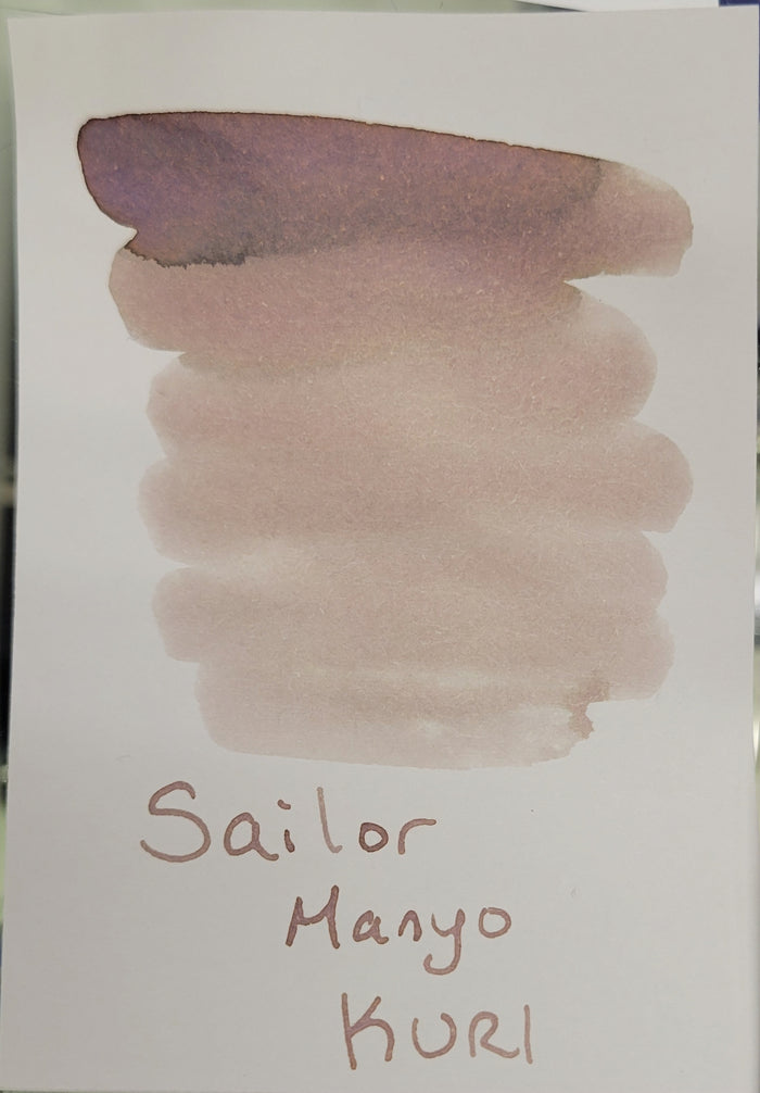 Sailor Manyo Ink Bottle - Kuri (Chestnut Brown) - 50ml (Overseas Exclusive) - Pen Boutique Ltd