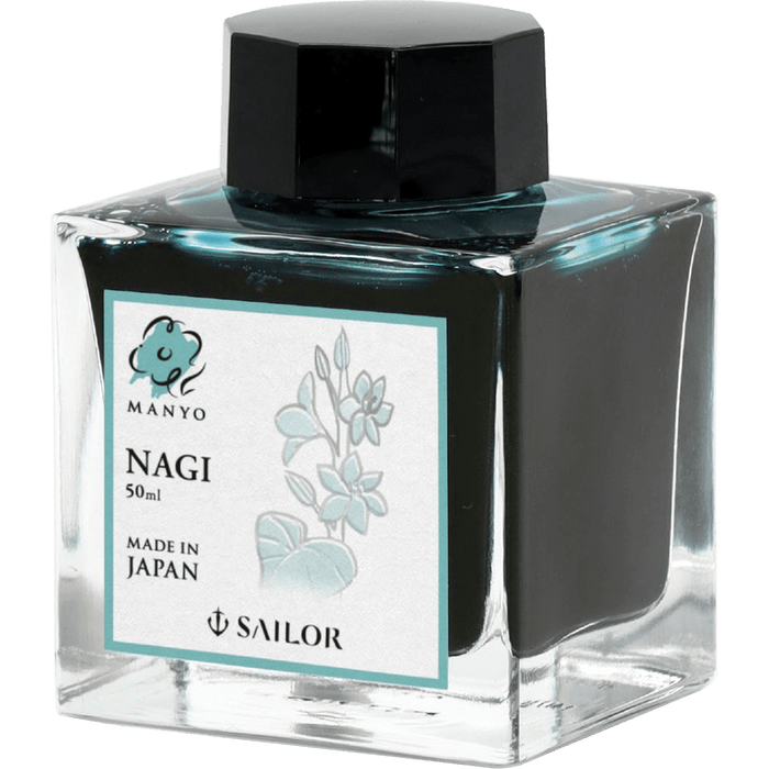 Sailor Manyo Ink Bottle - Nagi (Blue - Purple) - 50ml (Overseas Exclusive) - Pen Boutique Ltd