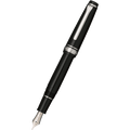 Sailor Professional Gear Fountain Pen - Black - Silver Trim - Slim - Pen Boutique Ltd