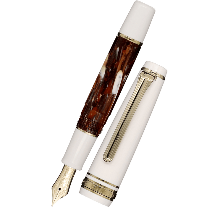 Sailor Professional Gear Slim Mini Rencontre Fountain Pen - Marron - 14K Gold Trim (Limited Edition) - Pen Boutique Ltd