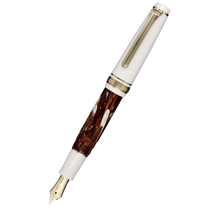 Sailor Professional Gear Slim Mini Rencontre Fountain Pen - Marron - 14K Gold Trim (Limited Edition) - Pen Boutique Ltd