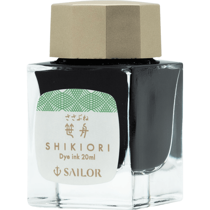 Sailor Shikiori Bottle Ink - Kusa Asobi Sasabune (Bamboo Leaf Boat - Blue) - Pen Boutique Ltd